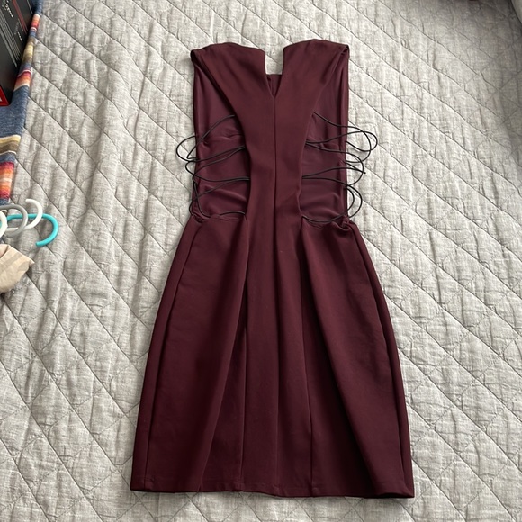 Maroon / Burgundy Anthropologie Dress Size: XS - Picture 3 of 3